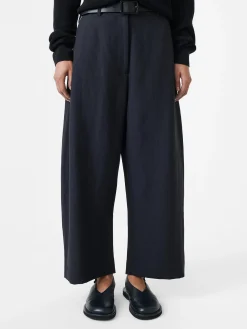 Outlet Studio Nicholson Chalco Linen Blend Pant Darkest Navy