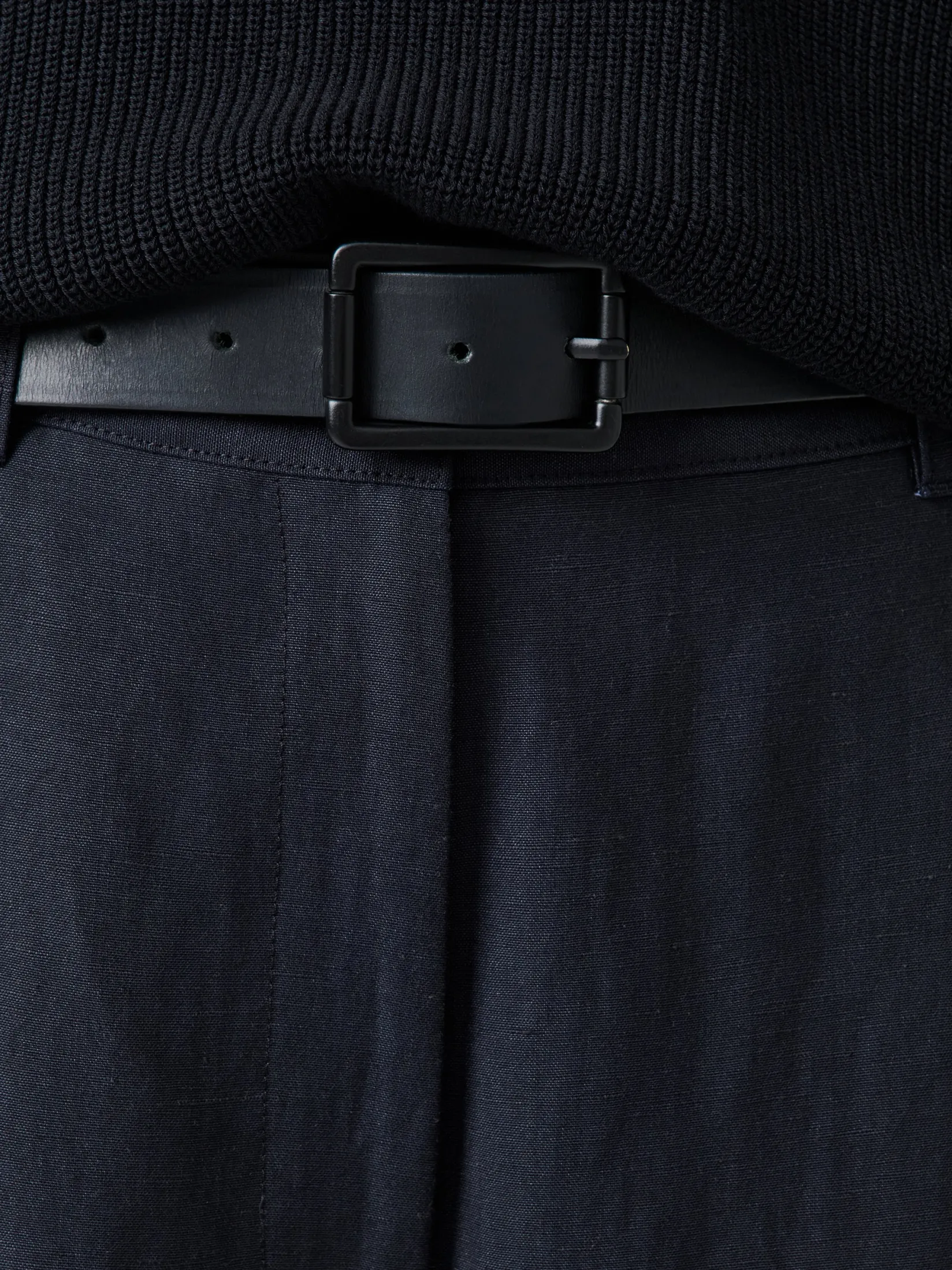 Outlet Studio Nicholson Chalco Linen Blend Pant Darkest Navy