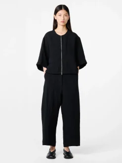 Hot Studio Nicholson Chalco Linen Pant Darkest Navy