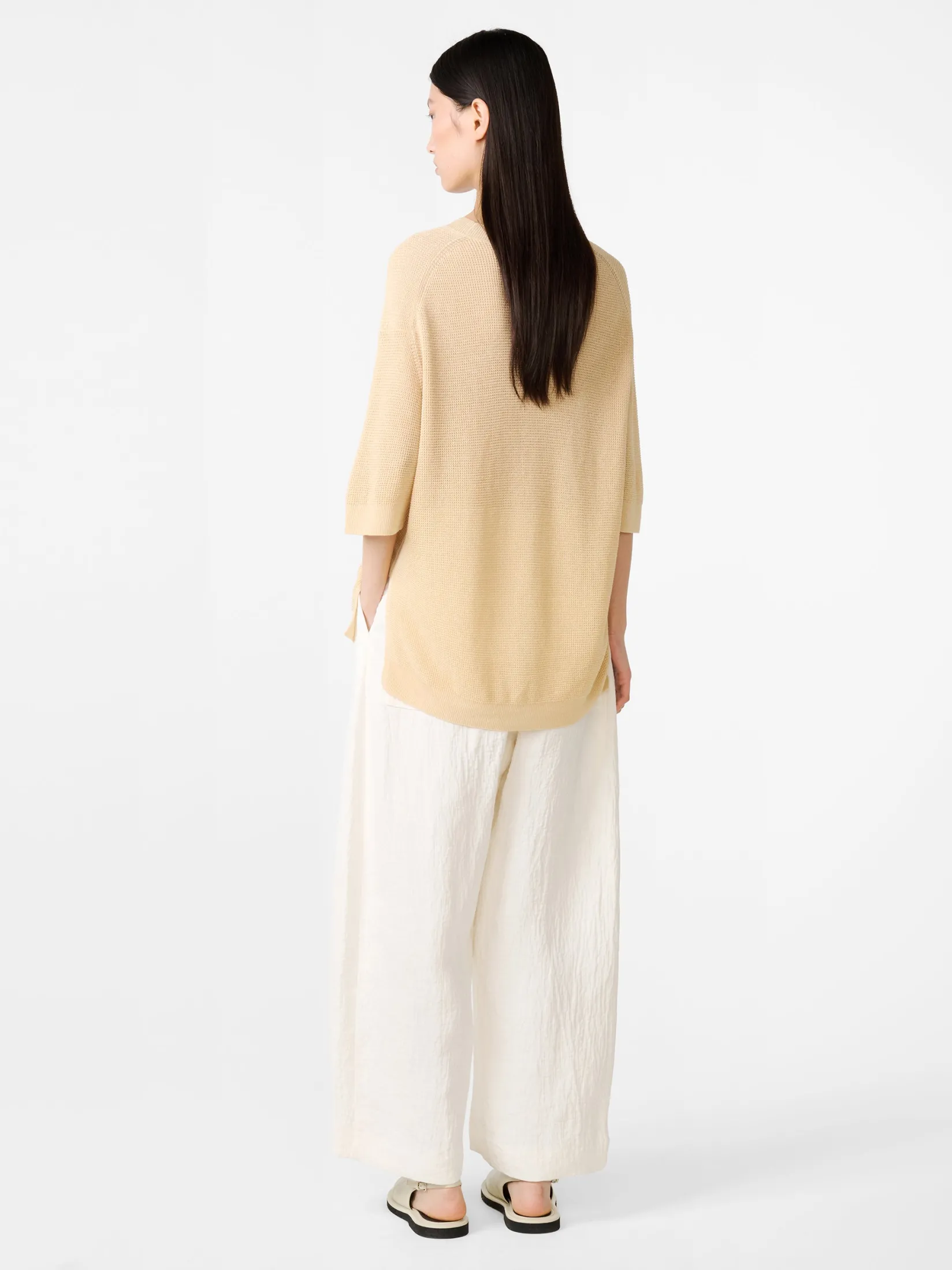 Best Studio Nicholson Chalco Linen Pant Parchment