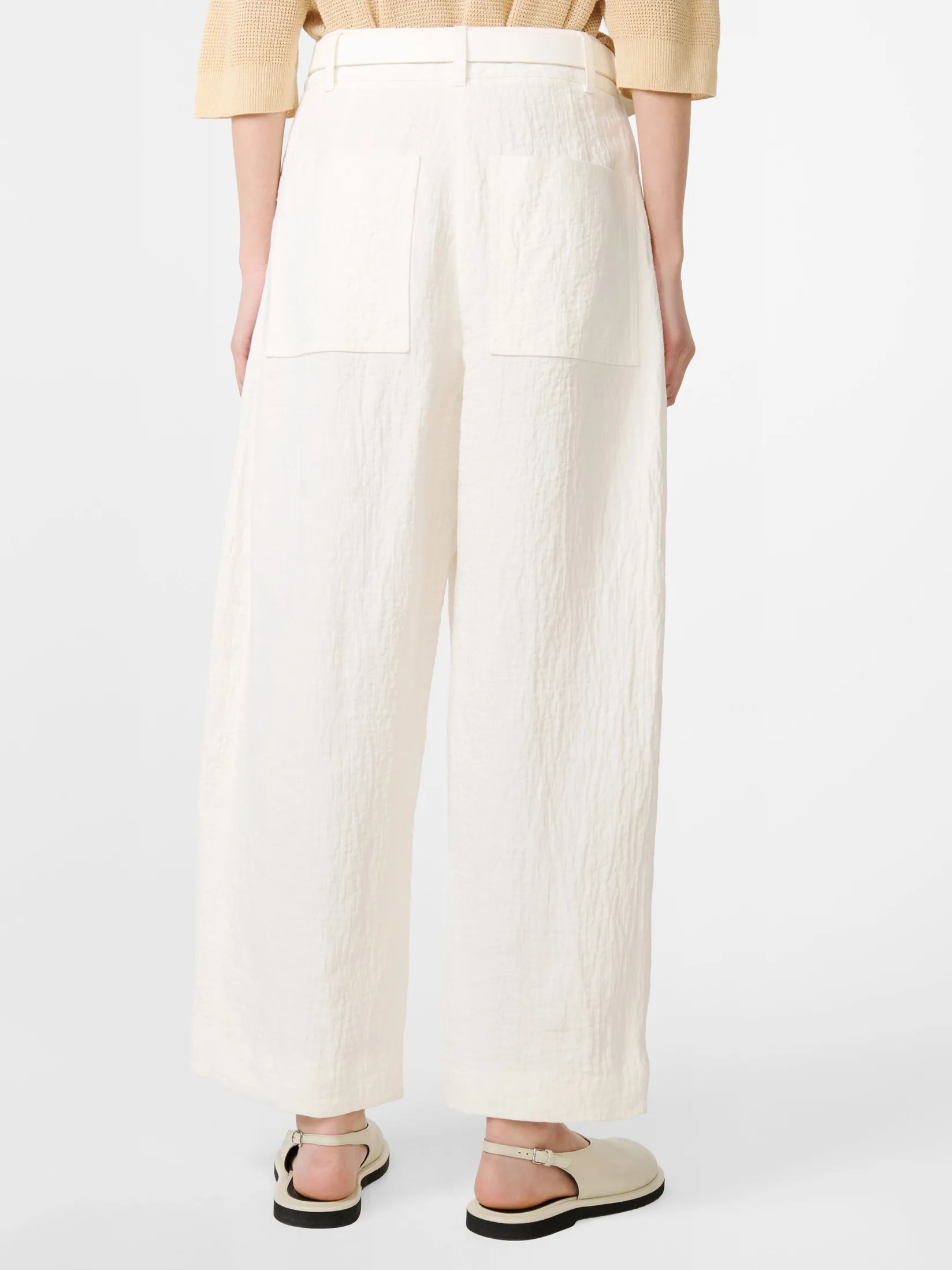 Best Studio Nicholson Chalco Linen Pant Parchment