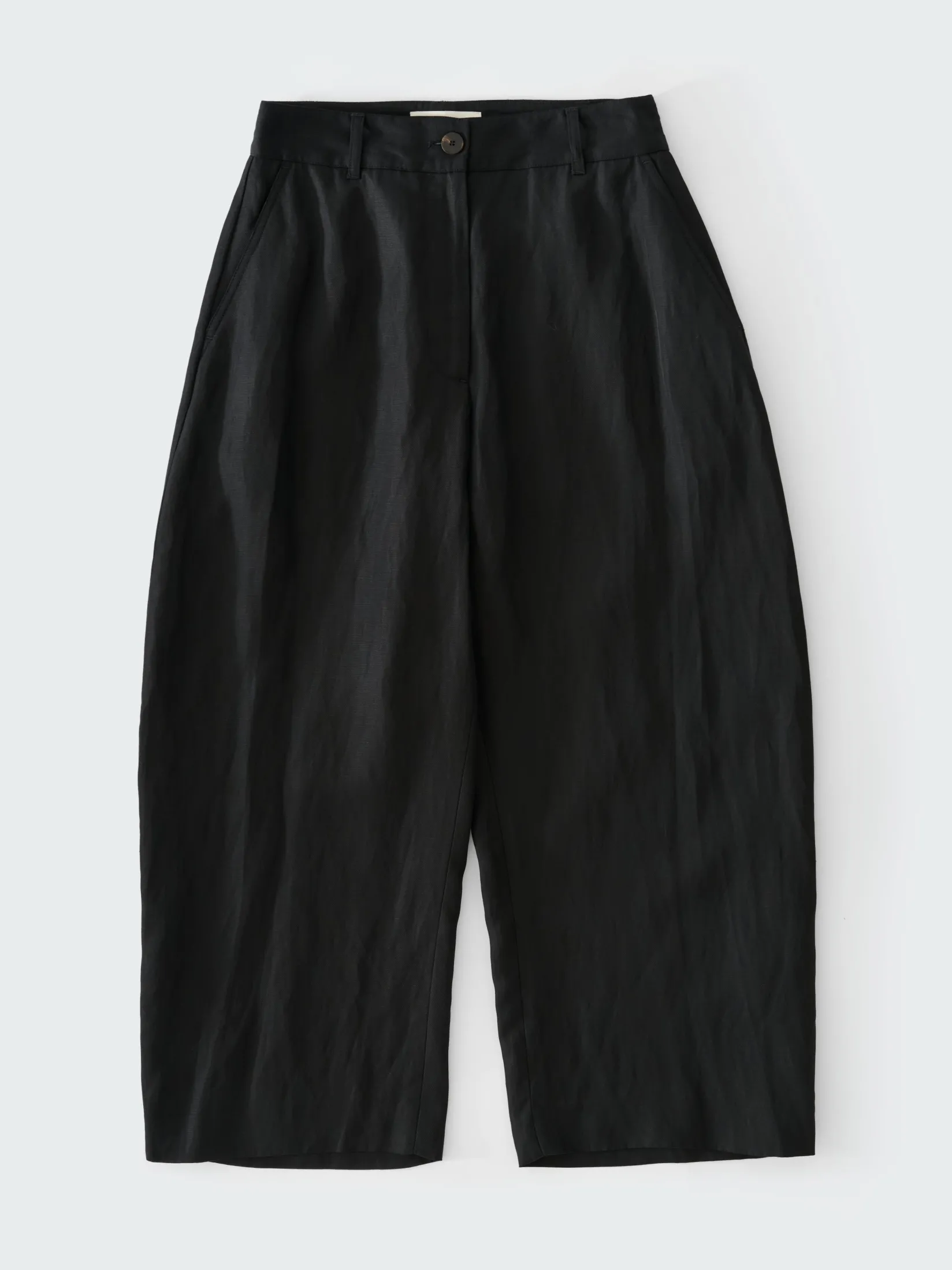 Sale Studio Nicholson Chalco Linen Pant Black