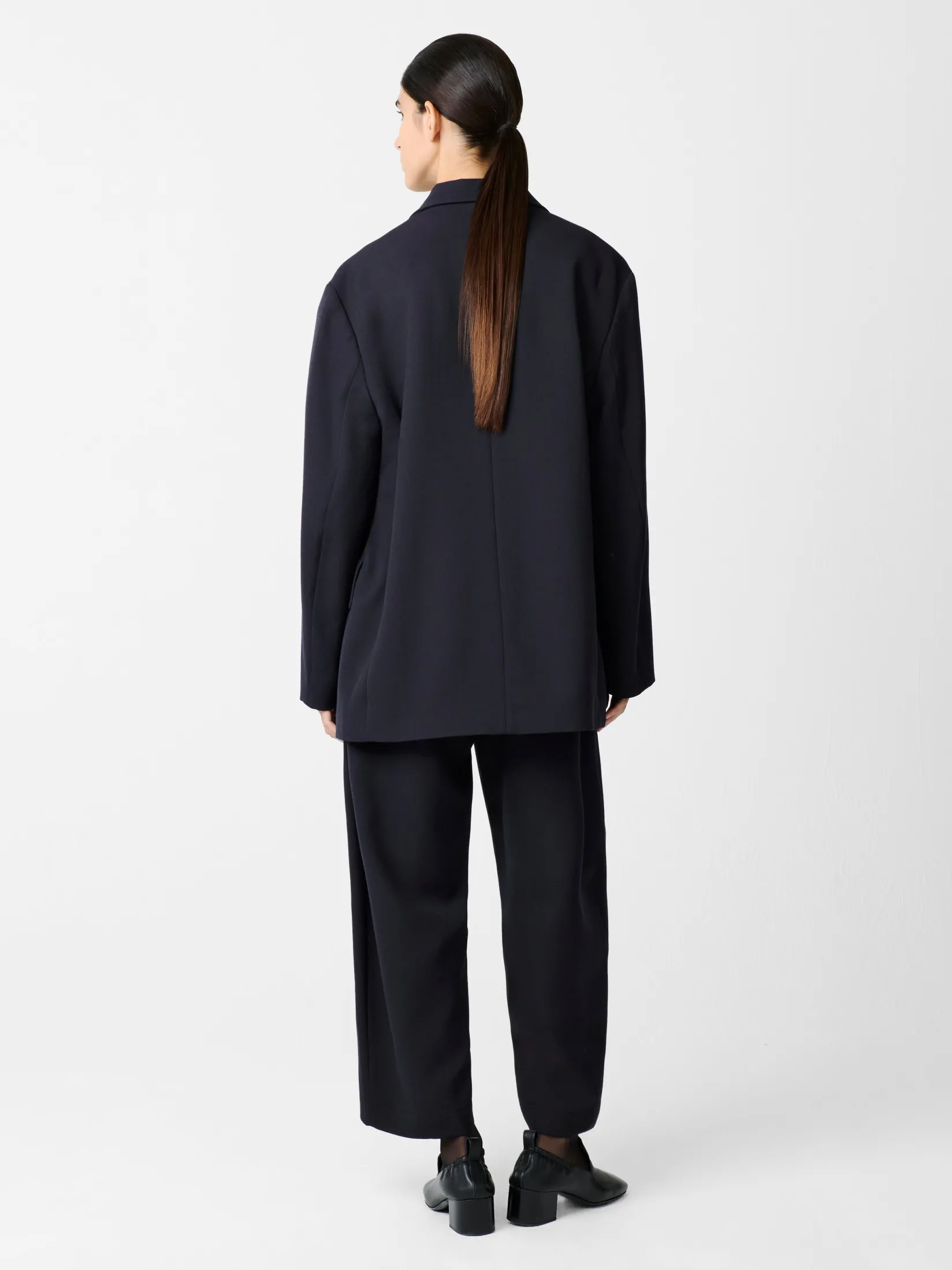 Hot Studio Nicholson Chalco Wool Pant Darkest Navy