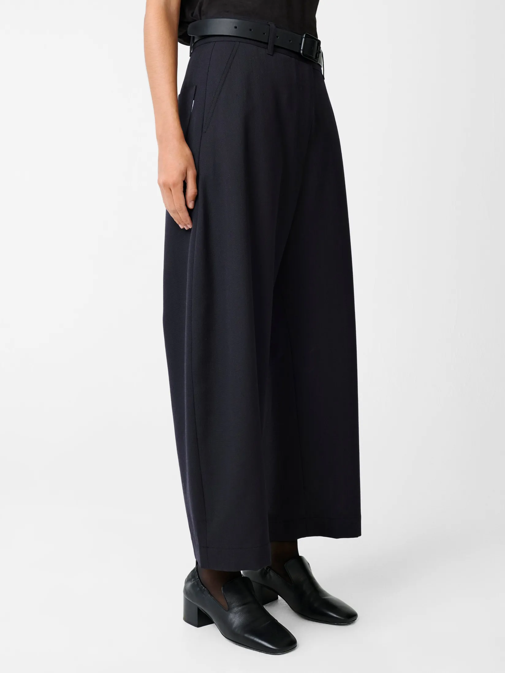 Hot Studio Nicholson Chalco Wool Pant Darkest Navy