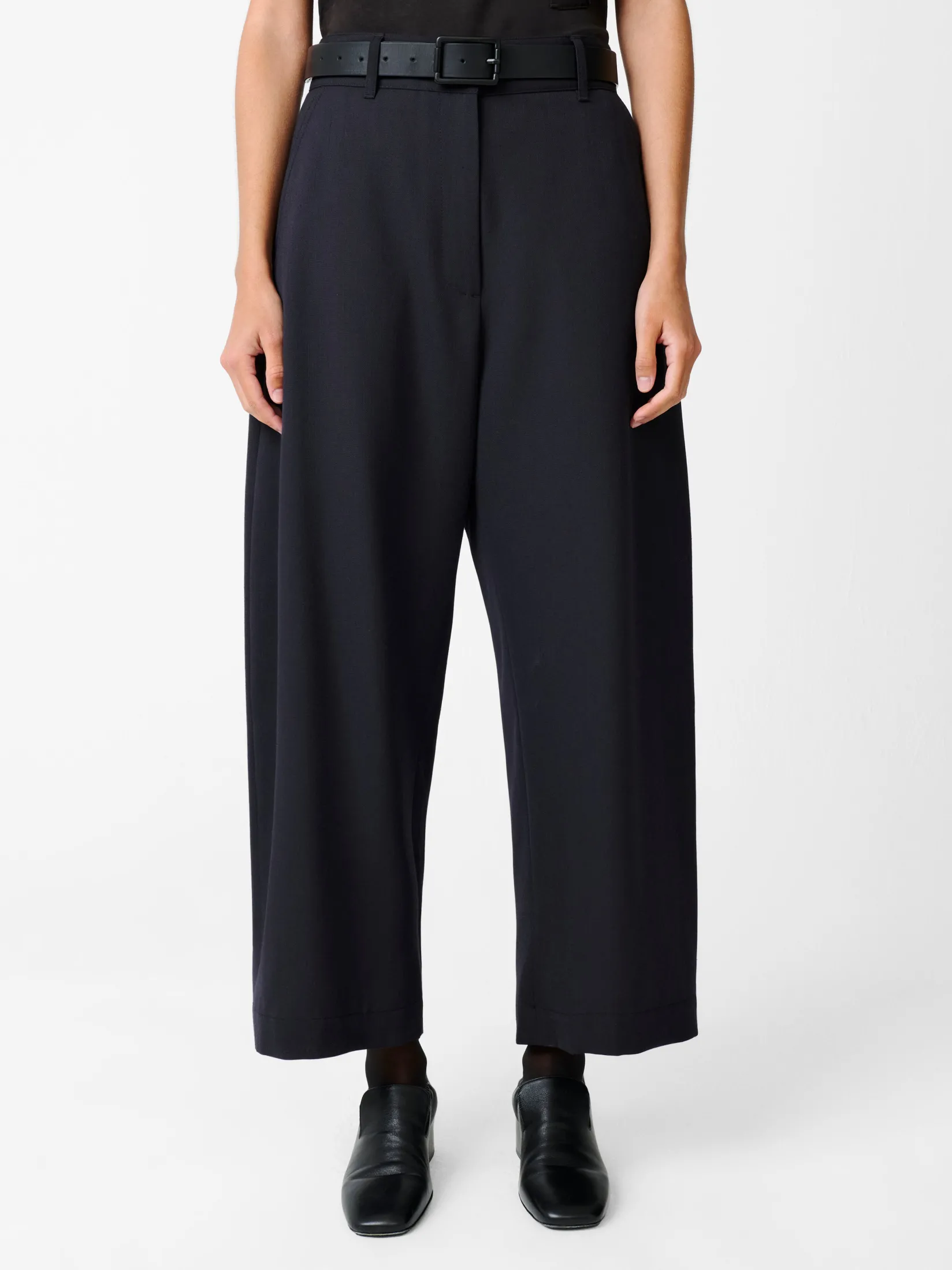 Hot Studio Nicholson Chalco Wool Pant Darkest Navy