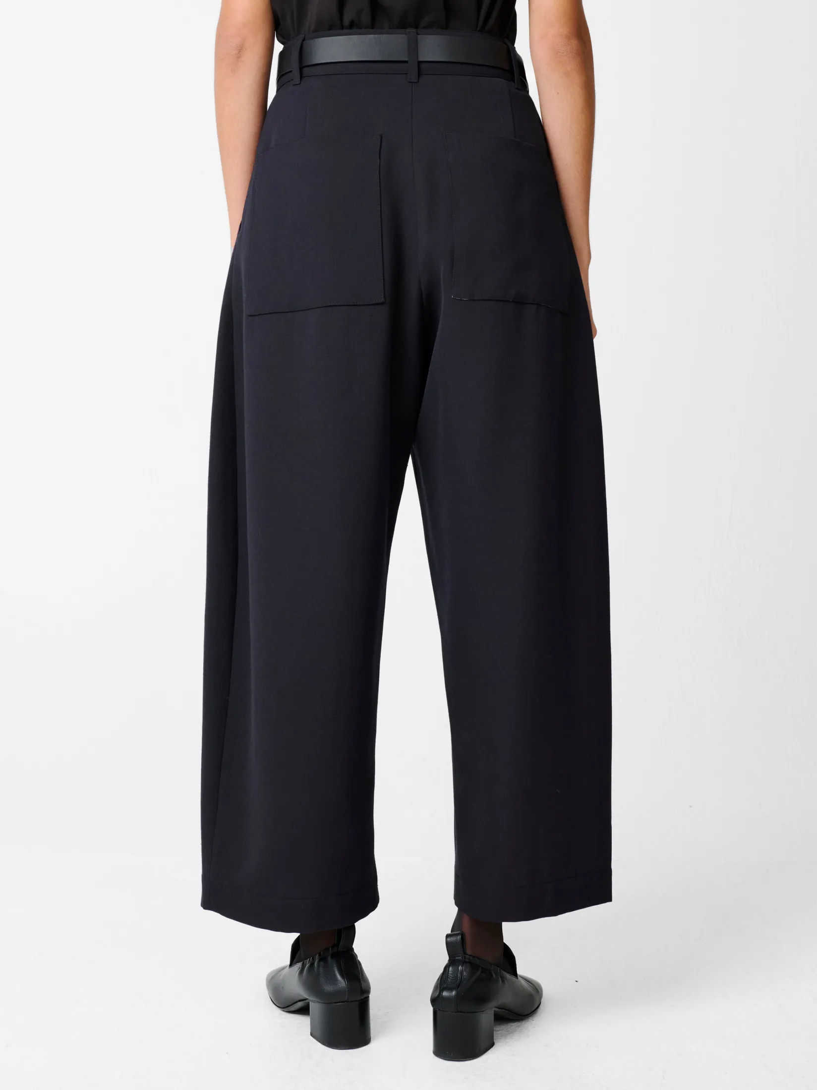Hot Studio Nicholson Chalco Wool Pant Darkest Navy