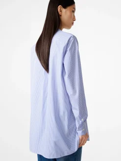 Clearance Studio Nicholson Cici Banker Stripe Shirt Blue / White