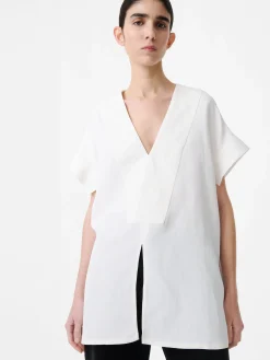 Clearance Studio Nicholson Circe Linen Top Parchment