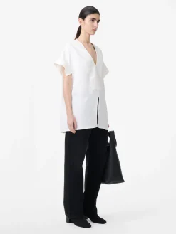 Clearance Studio Nicholson Circe Linen Top Parchment