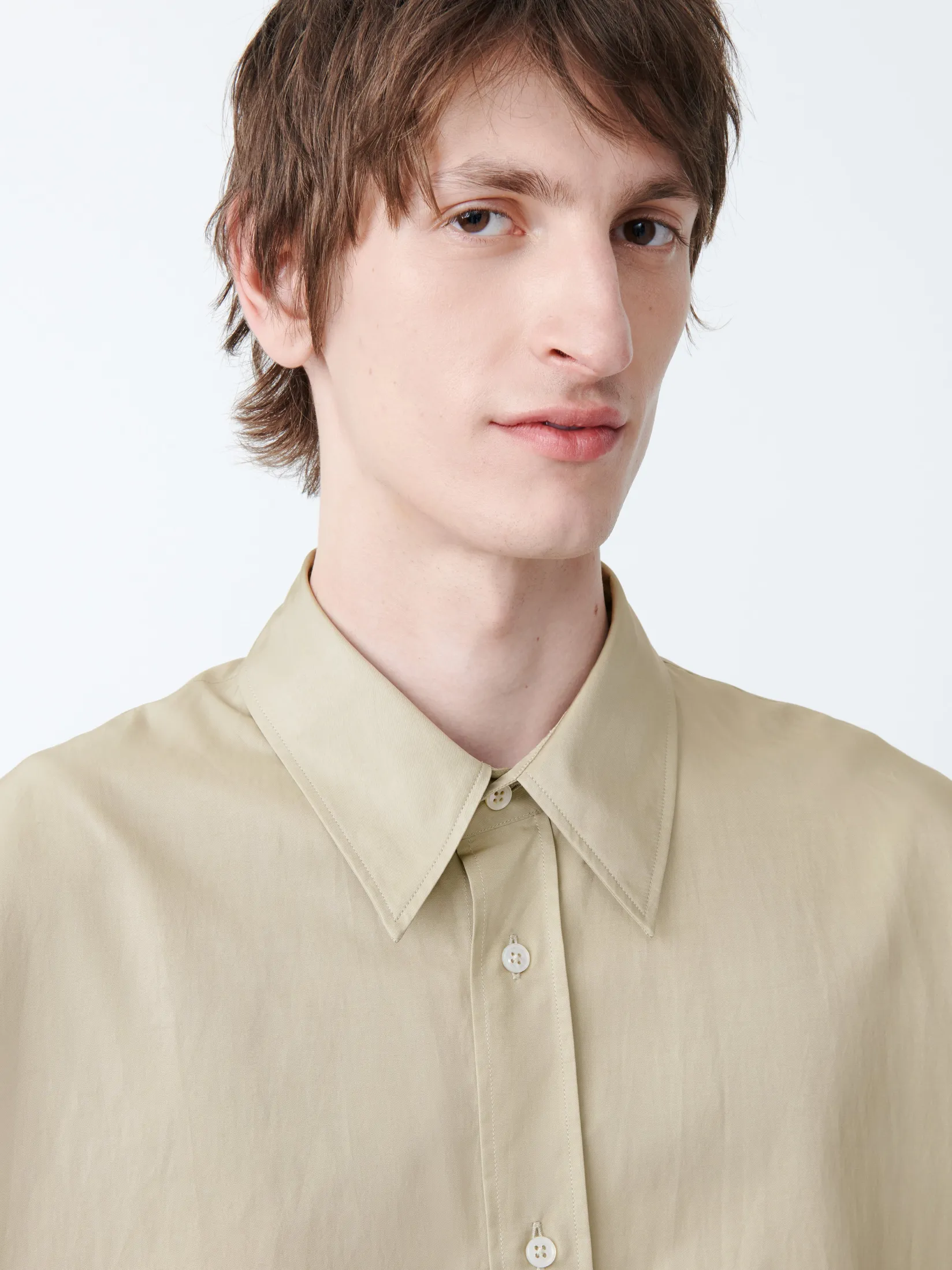 Outlet Studio Nicholson Cloud Shirt Dark Stone