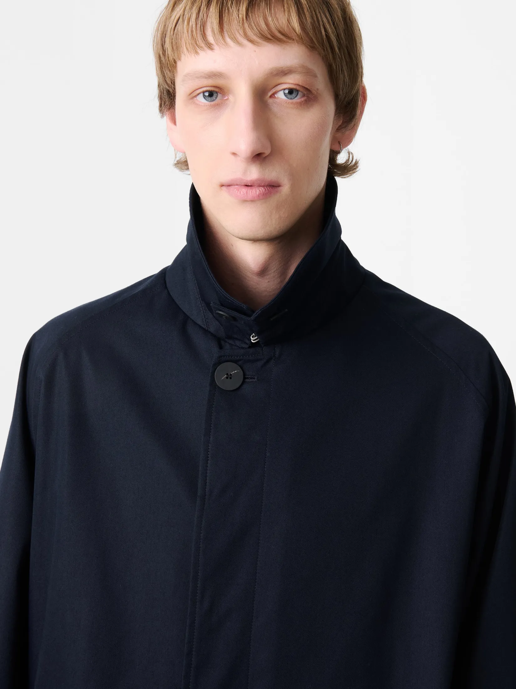 New Studio Nicholson Crowe Coat Darkest Navy