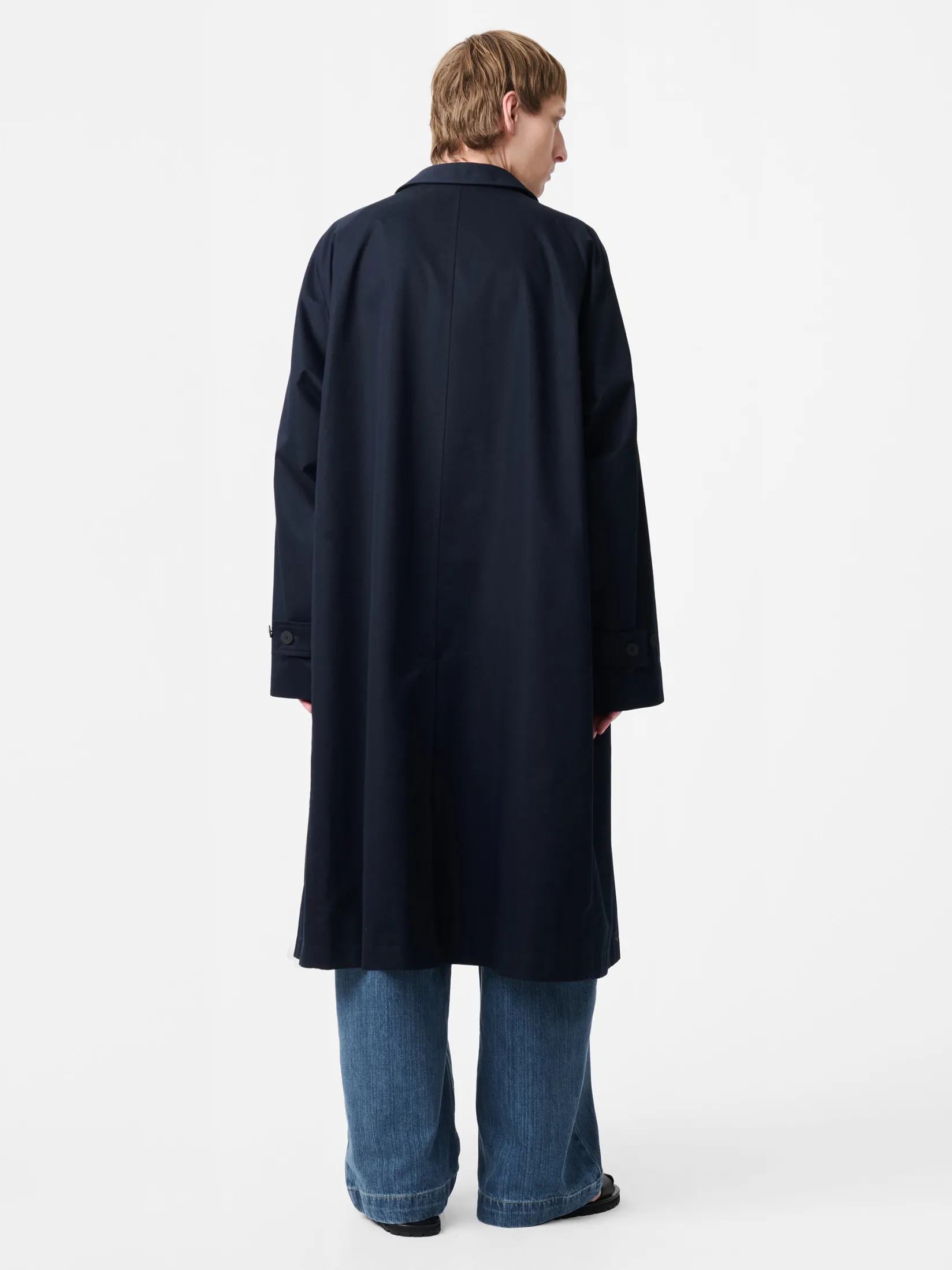 New Studio Nicholson Crowe Coat Darkest Navy