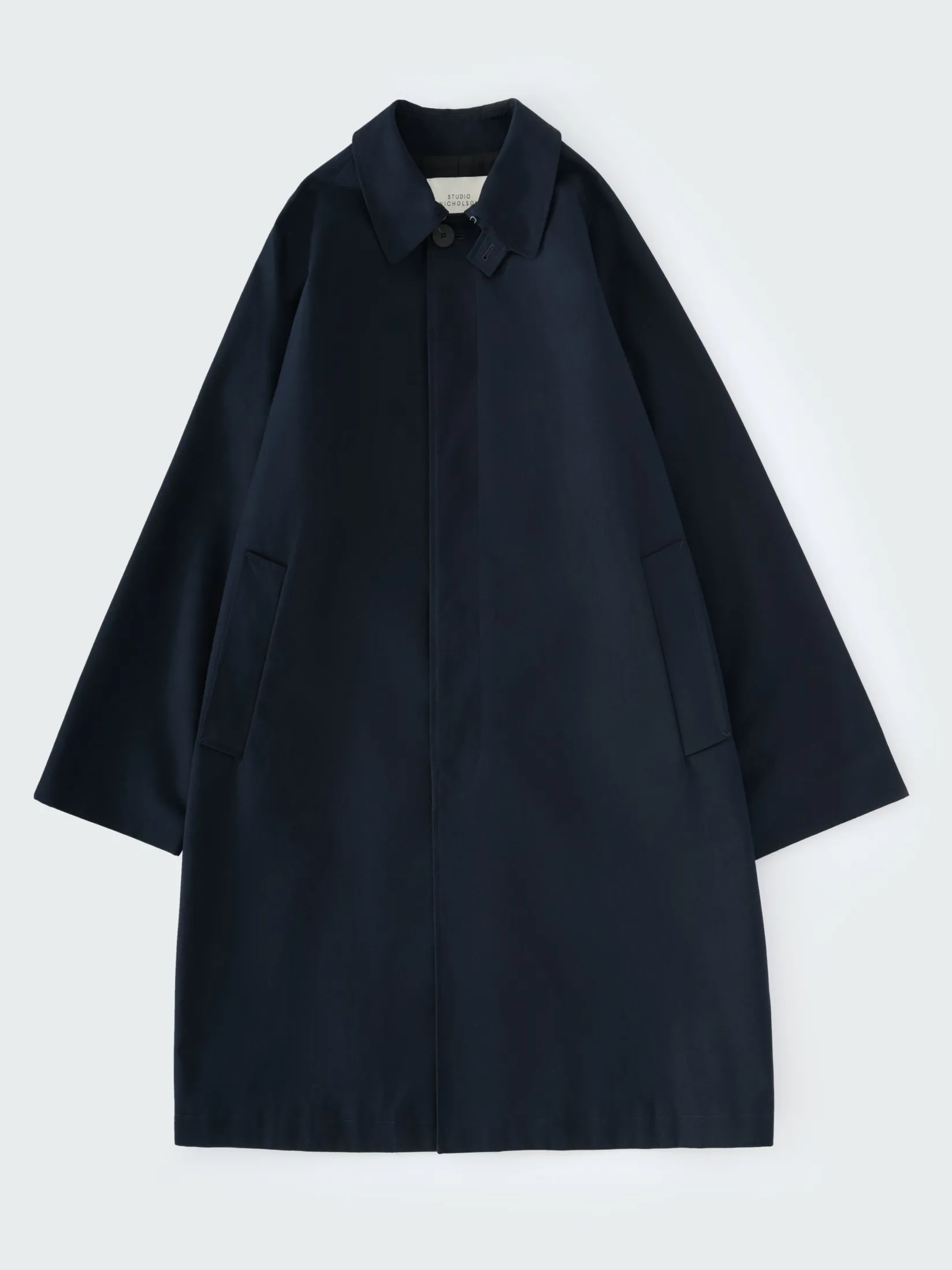 New Studio Nicholson Crowe Coat Darkest Navy