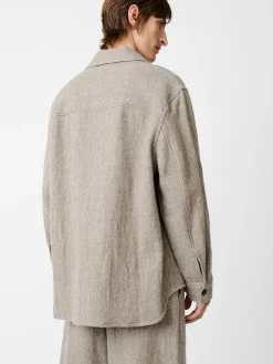 Outlet Studio Nicholson Deck Wool Shirt Feather