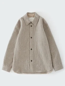 Outlet Studio Nicholson Deck Wool Shirt Feather