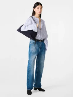 New Studio Nicholson Denjo Denim Pant Worn Wash Indigo