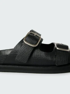 Hot Studio Nicholson Denver Leather Sandal Black