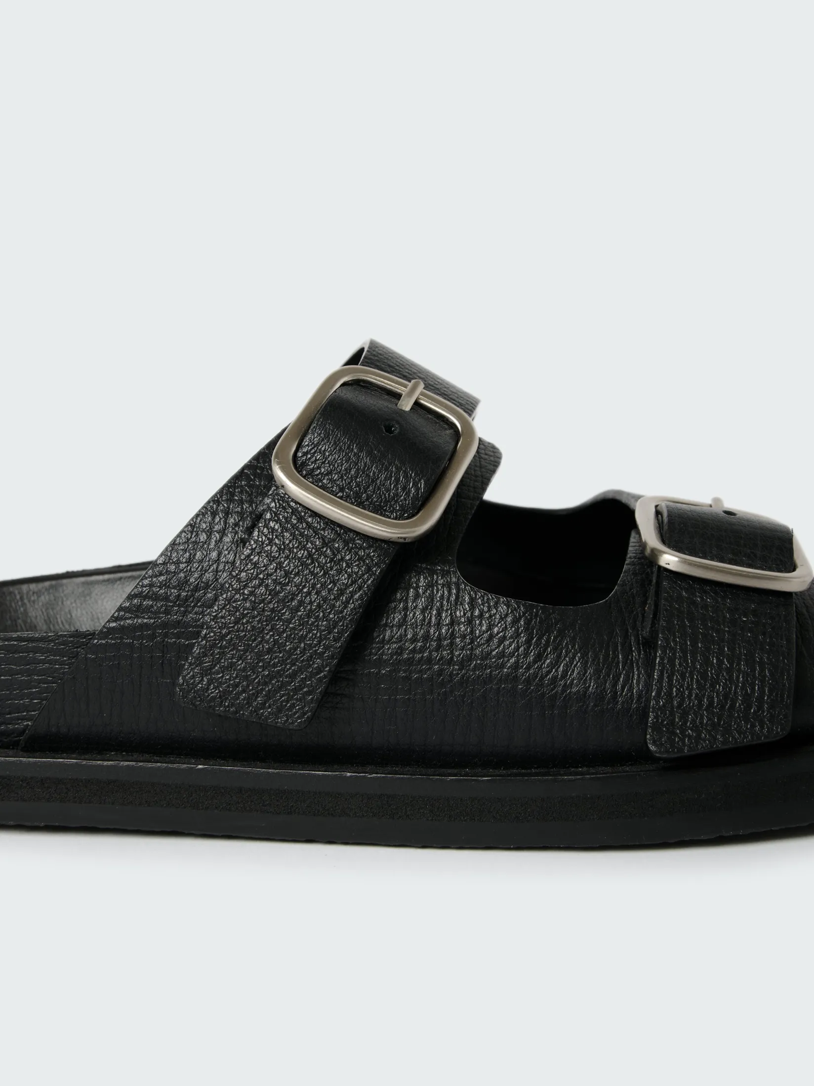 Hot Studio Nicholson Denver Leather Sandal Black