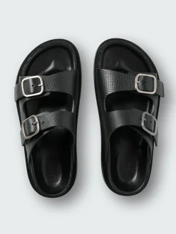 Hot Studio Nicholson Denver Leather Sandal Black