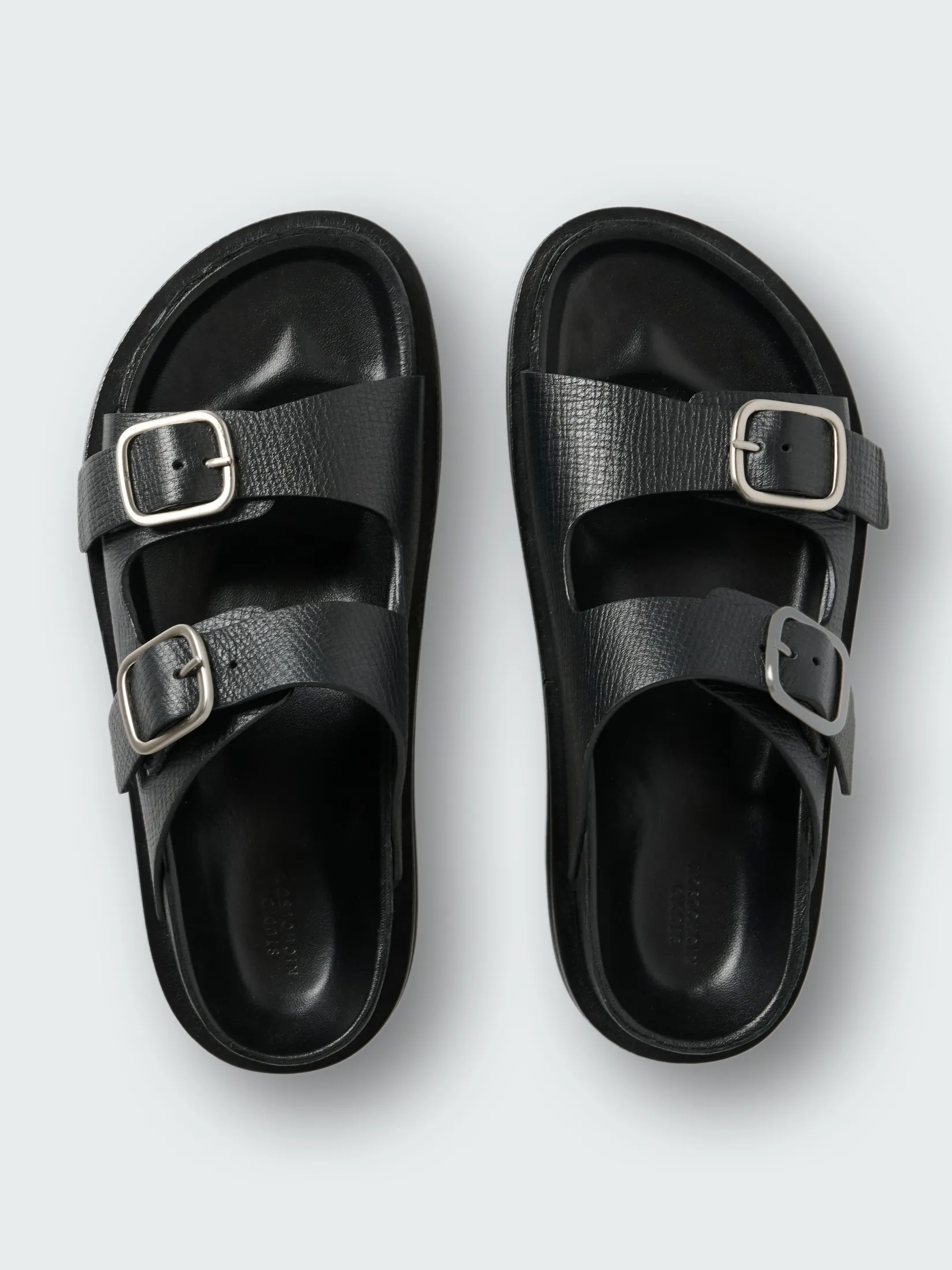 Hot Studio Nicholson Denver Leather Sandal Black