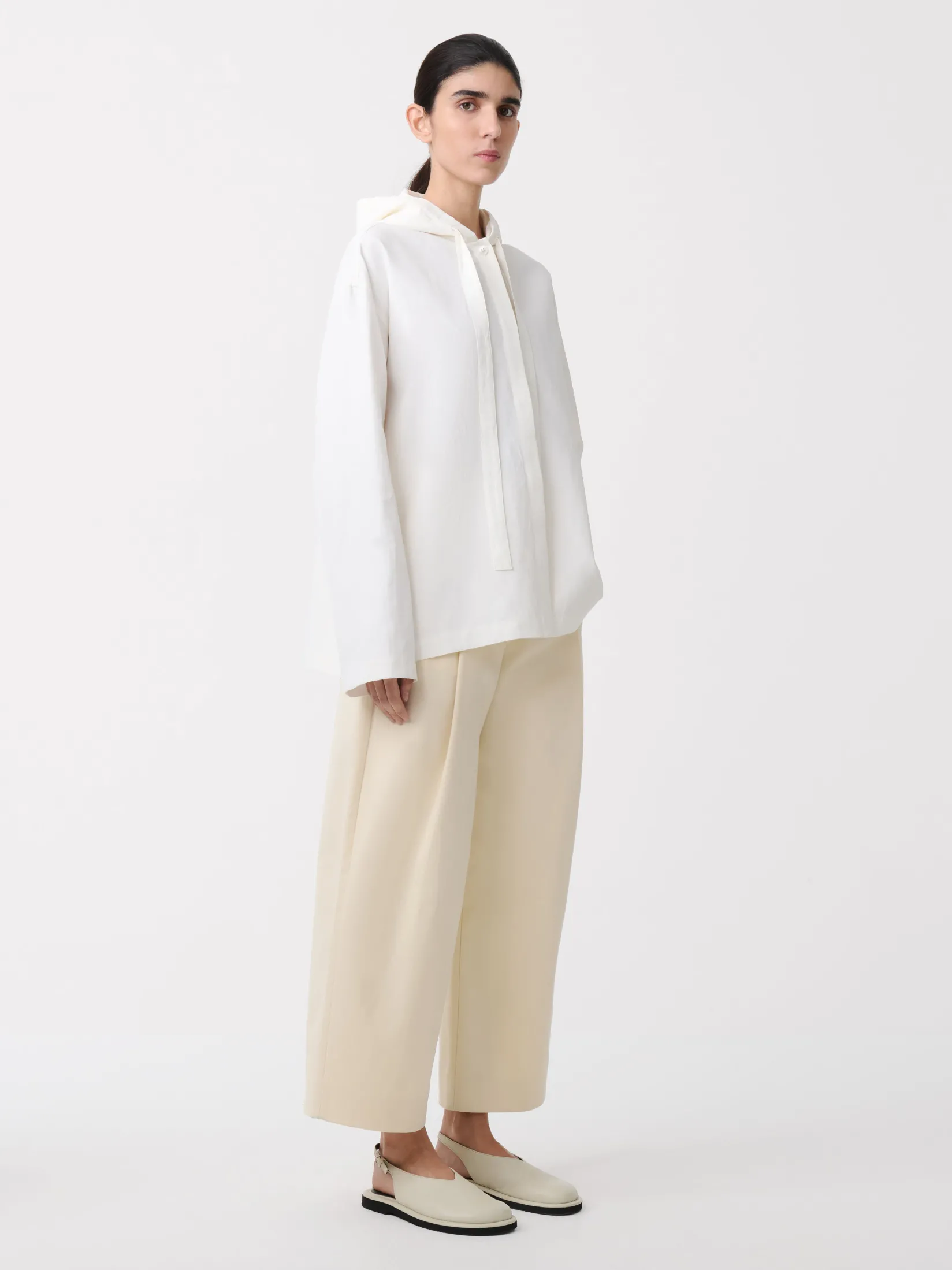 Clearance Studio Nicholson Dordoni Volume Pant Cream