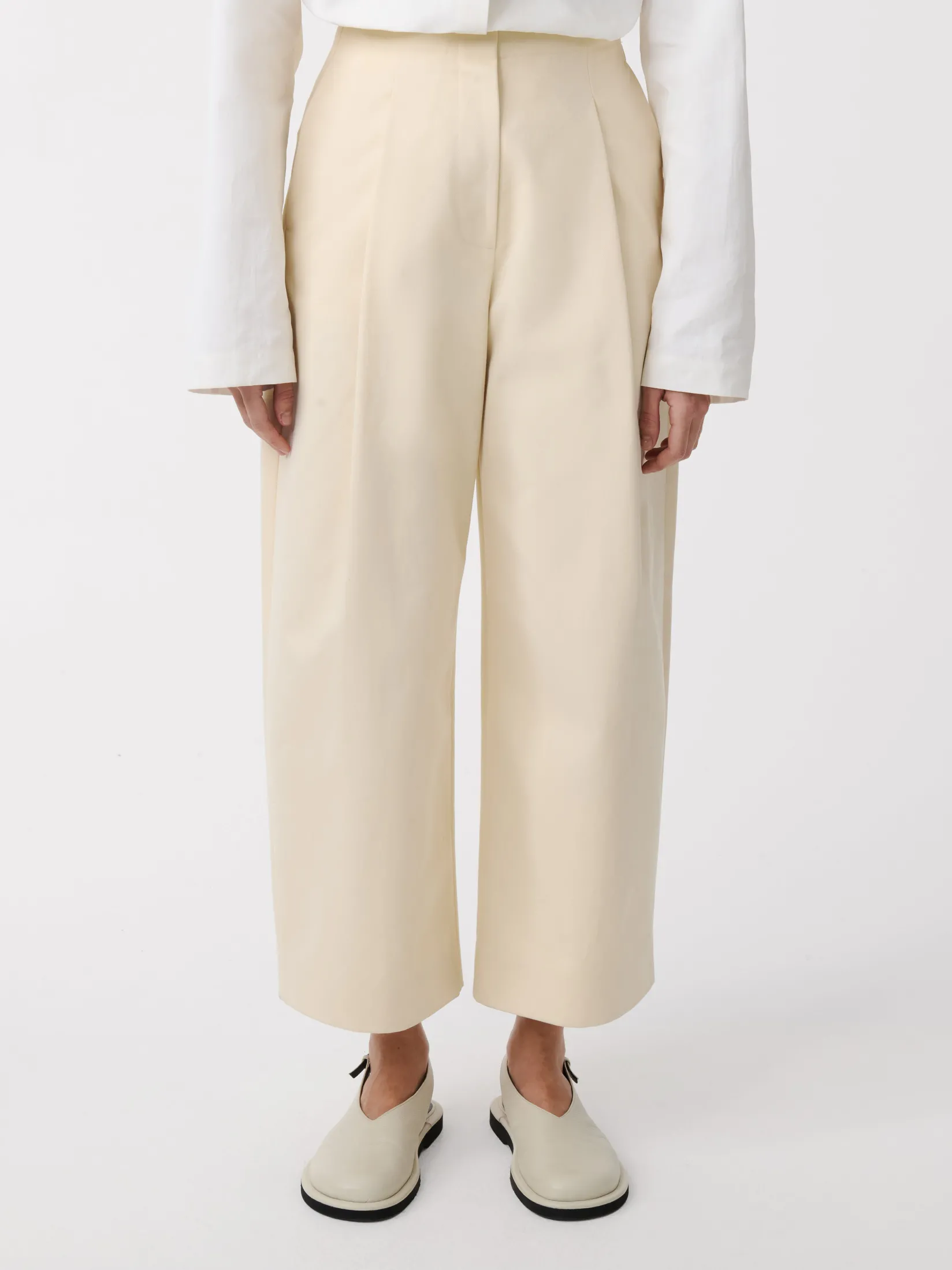 Clearance Studio Nicholson Dordoni Volume Pant Cream