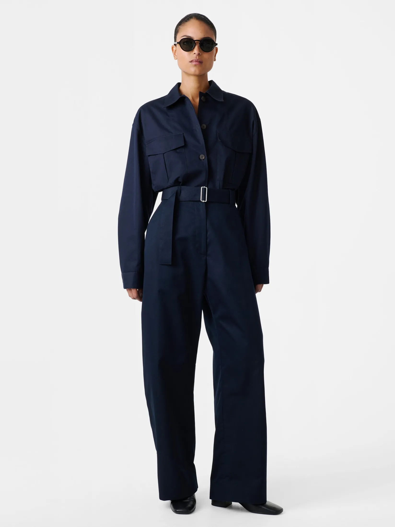 New Studio Nicholson Doring Twill Pant Darkest Navy