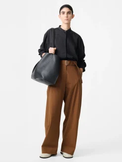 Fashion Studio Nicholson Doublet Leather Bag Black