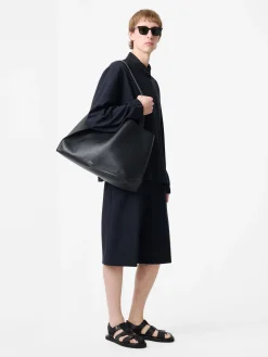 Fashion Studio Nicholson Doublet Leather Bag Black