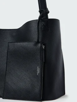 Fashion Studio Nicholson Doublet Leather Bag Black