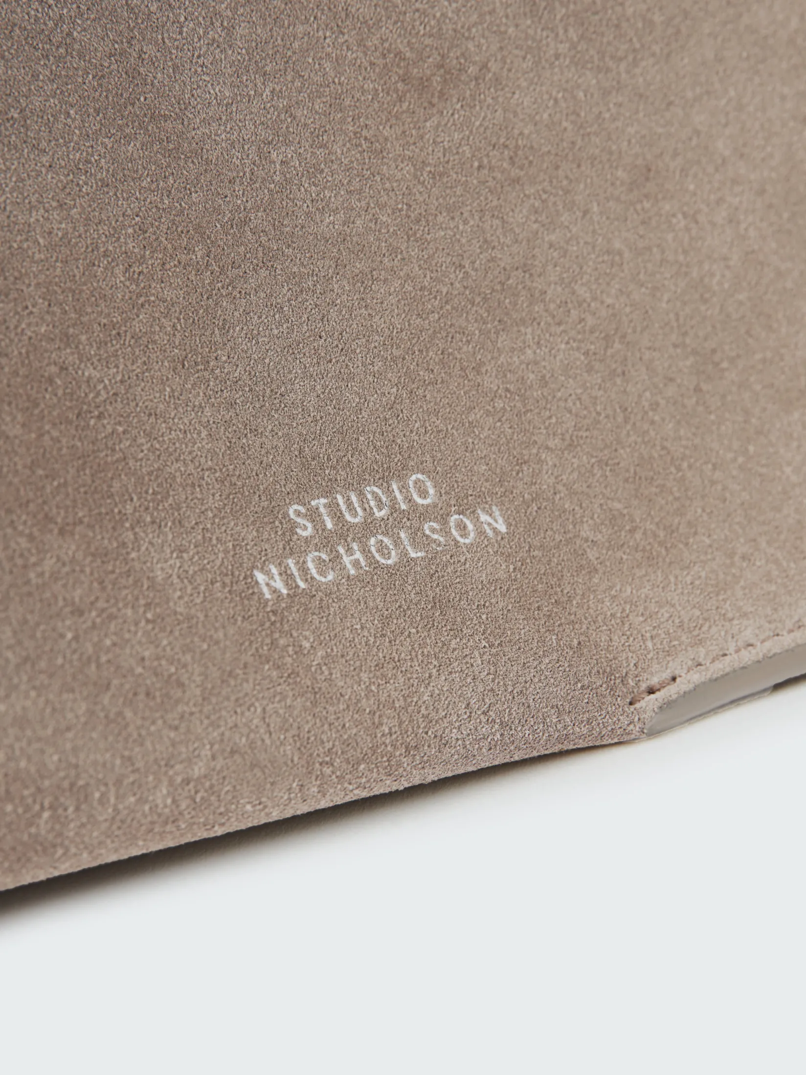 Hot Studio Nicholson Doublet Suede Bag Clay