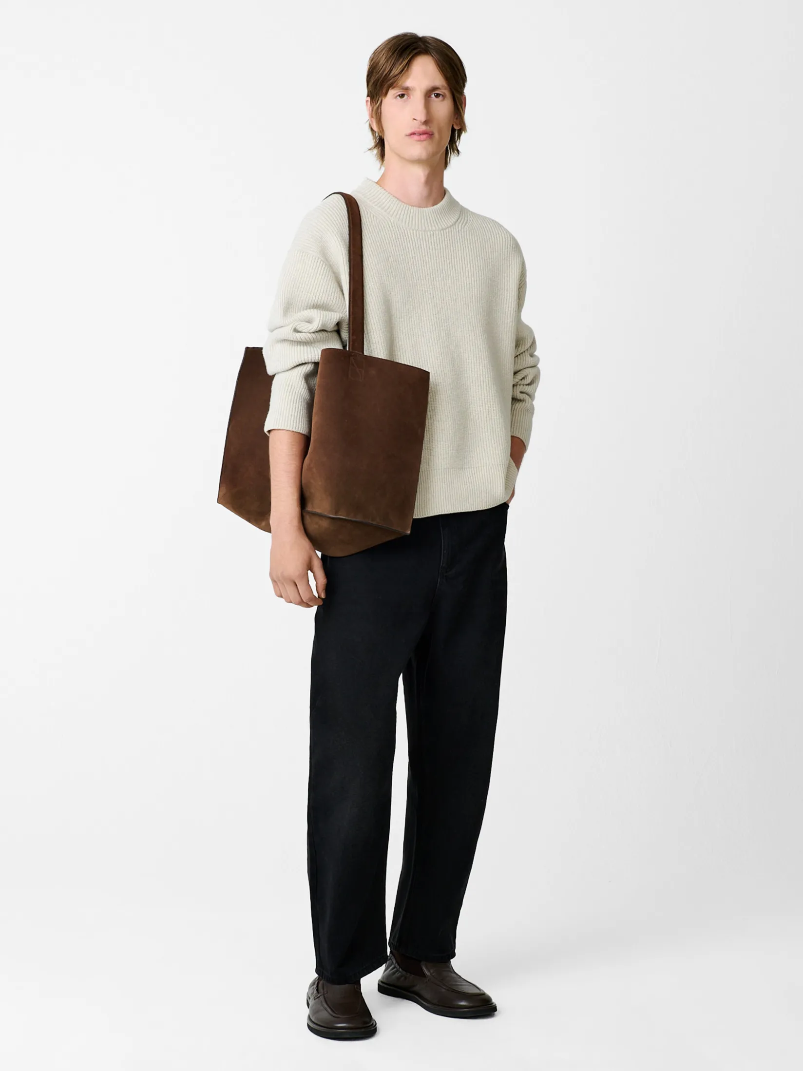 Best Studio Nicholson Doublet Suede Bag Cocoa