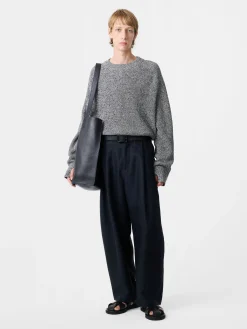 Clearance Studio Nicholson Ellis Linen Pant Darkest Navy