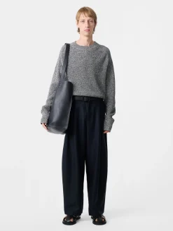 Clearance Studio Nicholson Ellis Linen Pant Darkest Navy