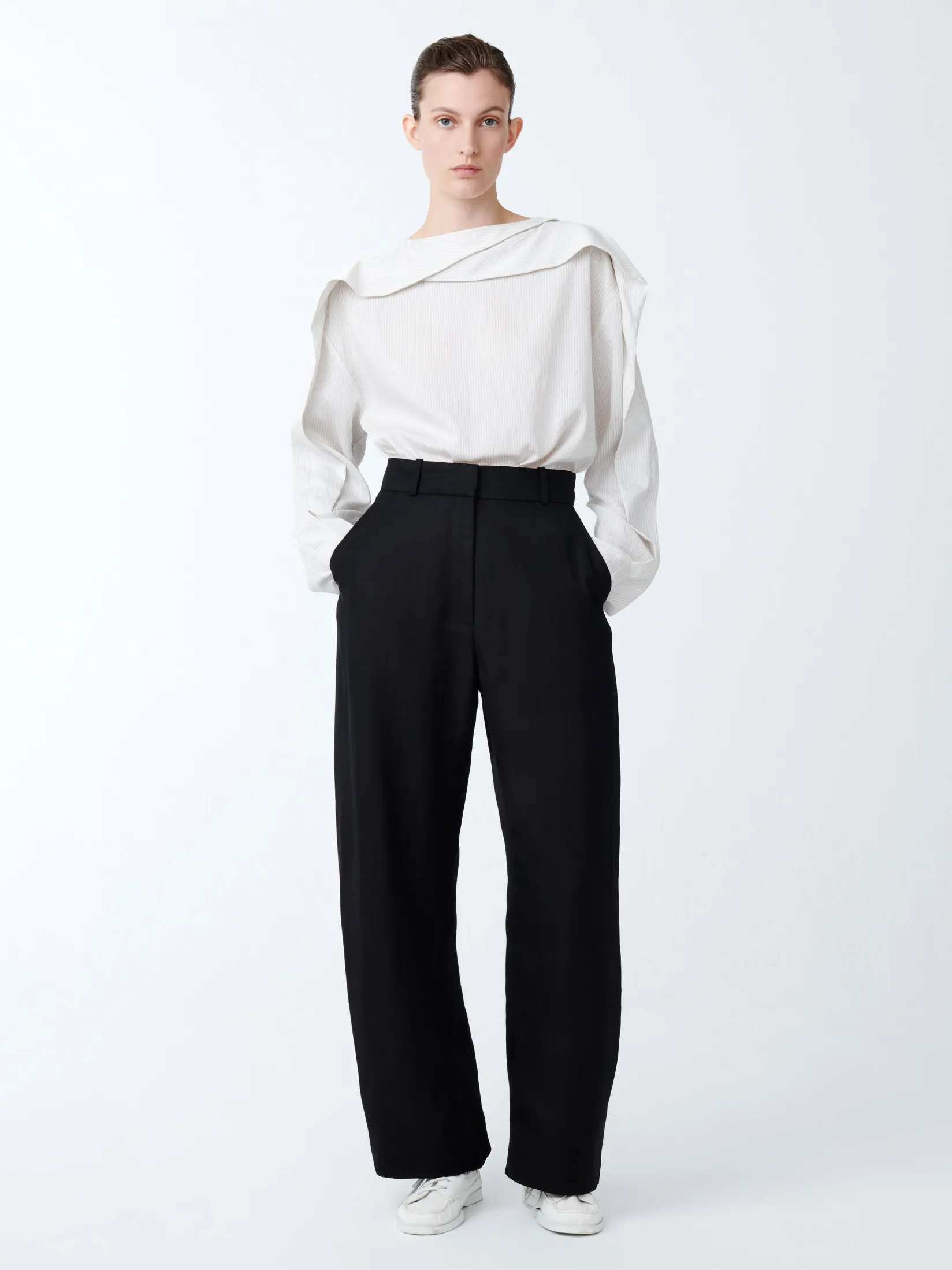 Outlet Studio Nicholson Emmet Top Black / White Stripe