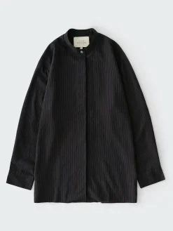 Online Studio Nicholson Faber Stripe Shirt Darkest Navy / Almond