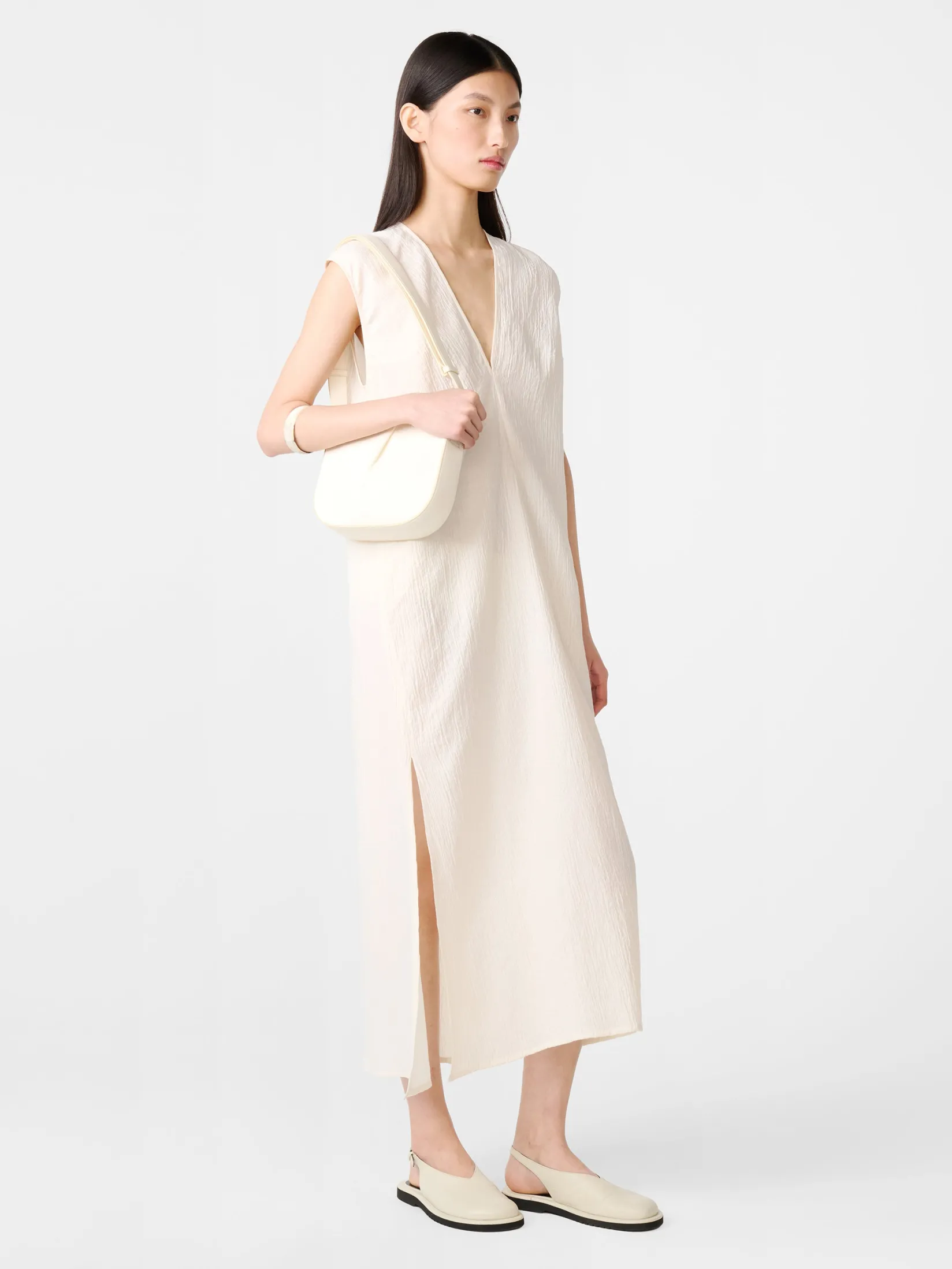Hot Studio Nicholson Fortuna Leather Bag Parchment