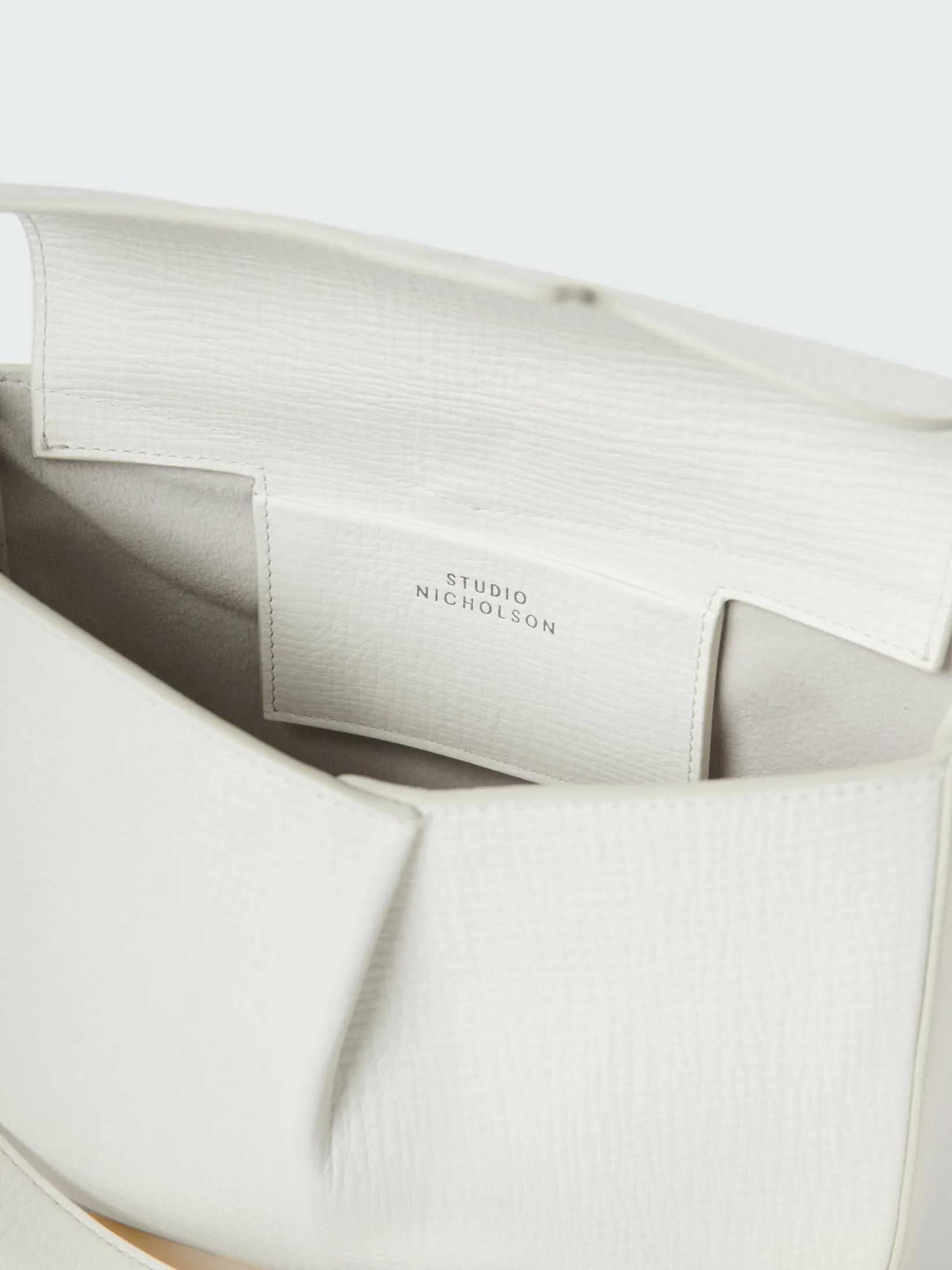 Hot Studio Nicholson Fortuna Leather Bag Parchment