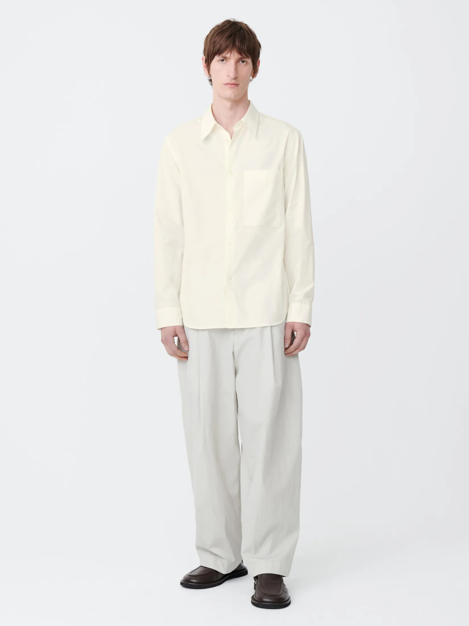 Sale Studio Nicholson Foxe Shirt Parchment