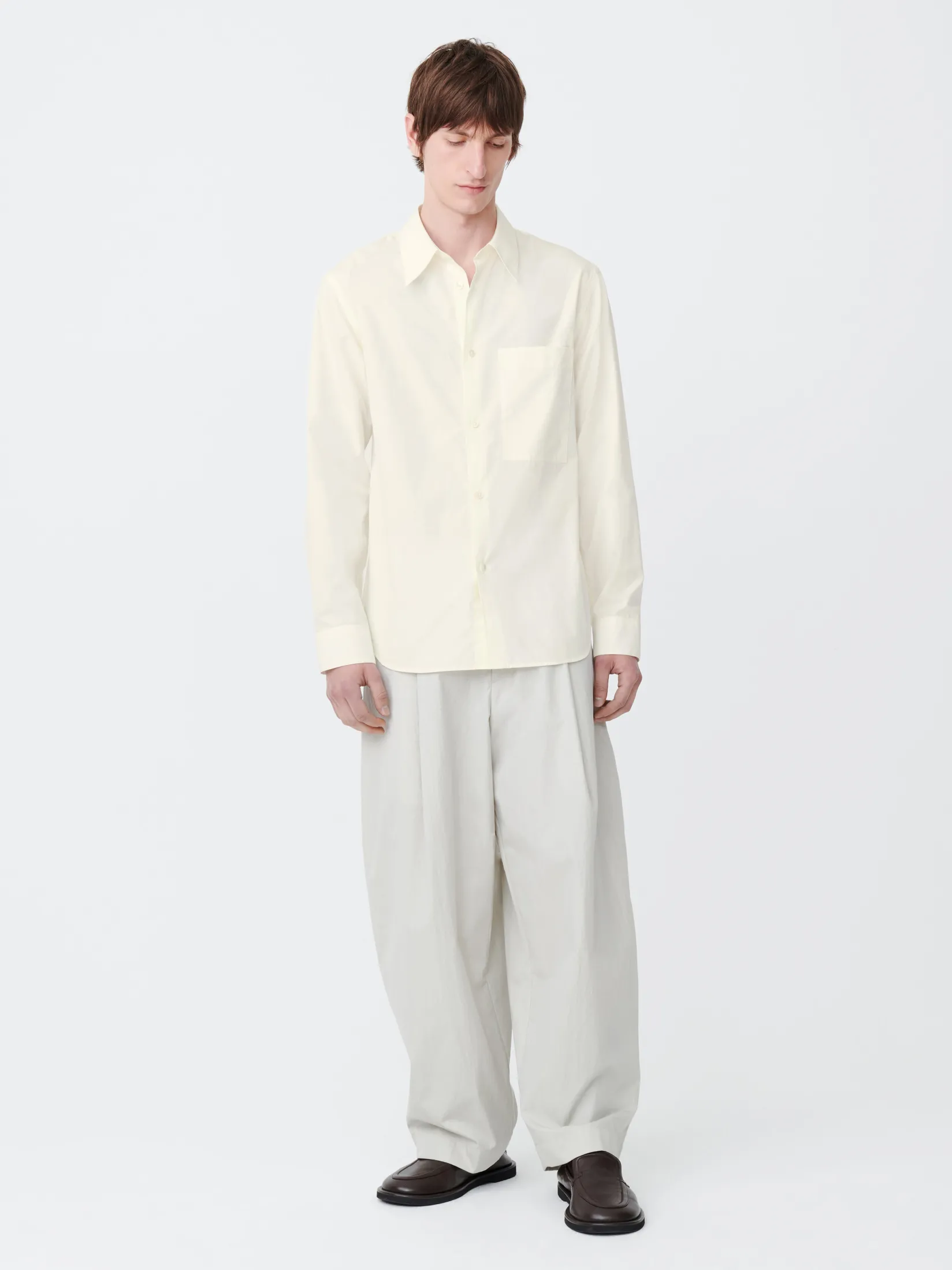 Sale Studio Nicholson Foxe Shirt Parchment