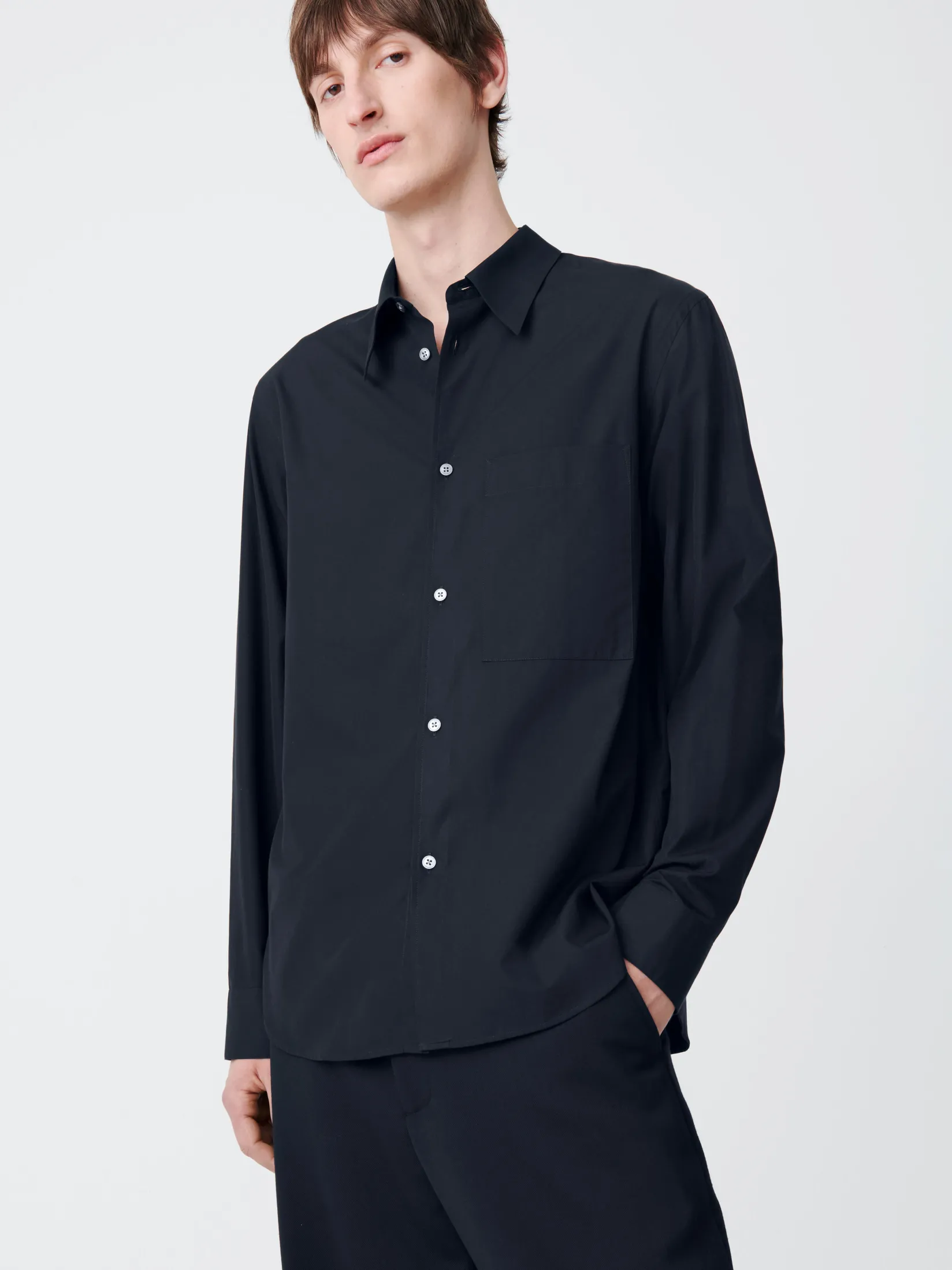 New Studio Nicholson Foxe Shirt Darkest Navy