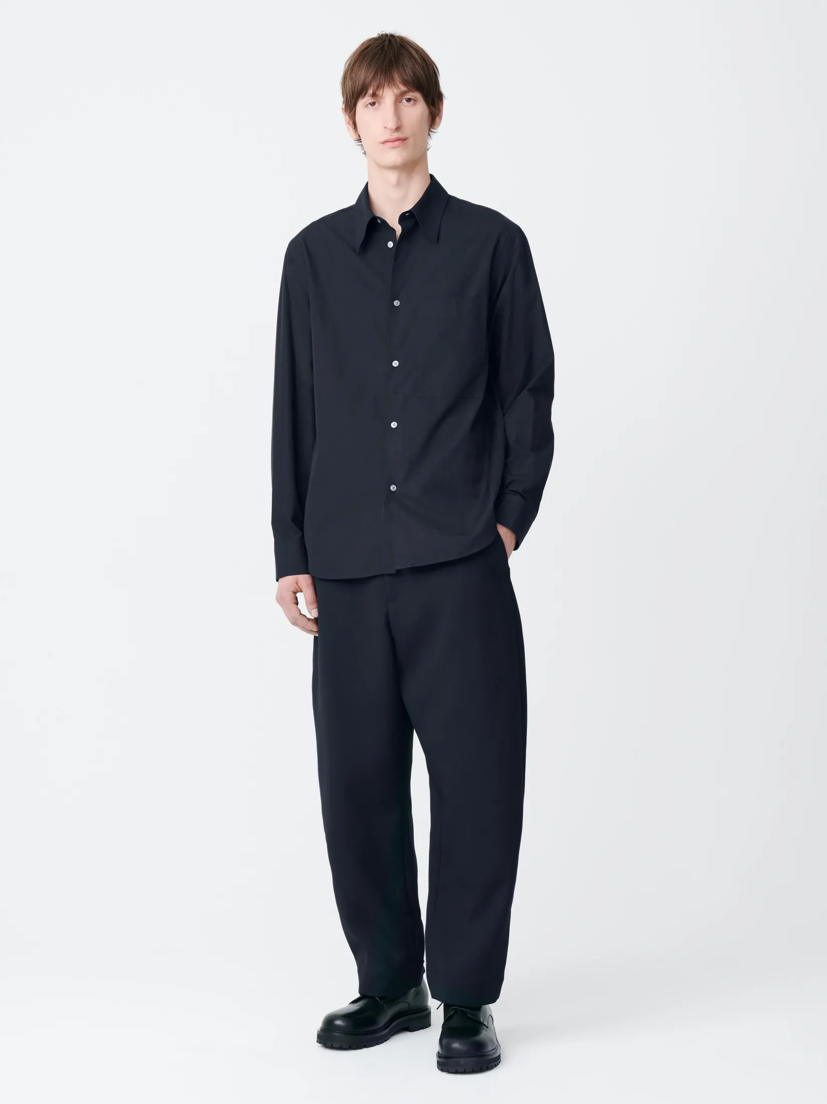 New Studio Nicholson Foxe Shirt Darkest Navy