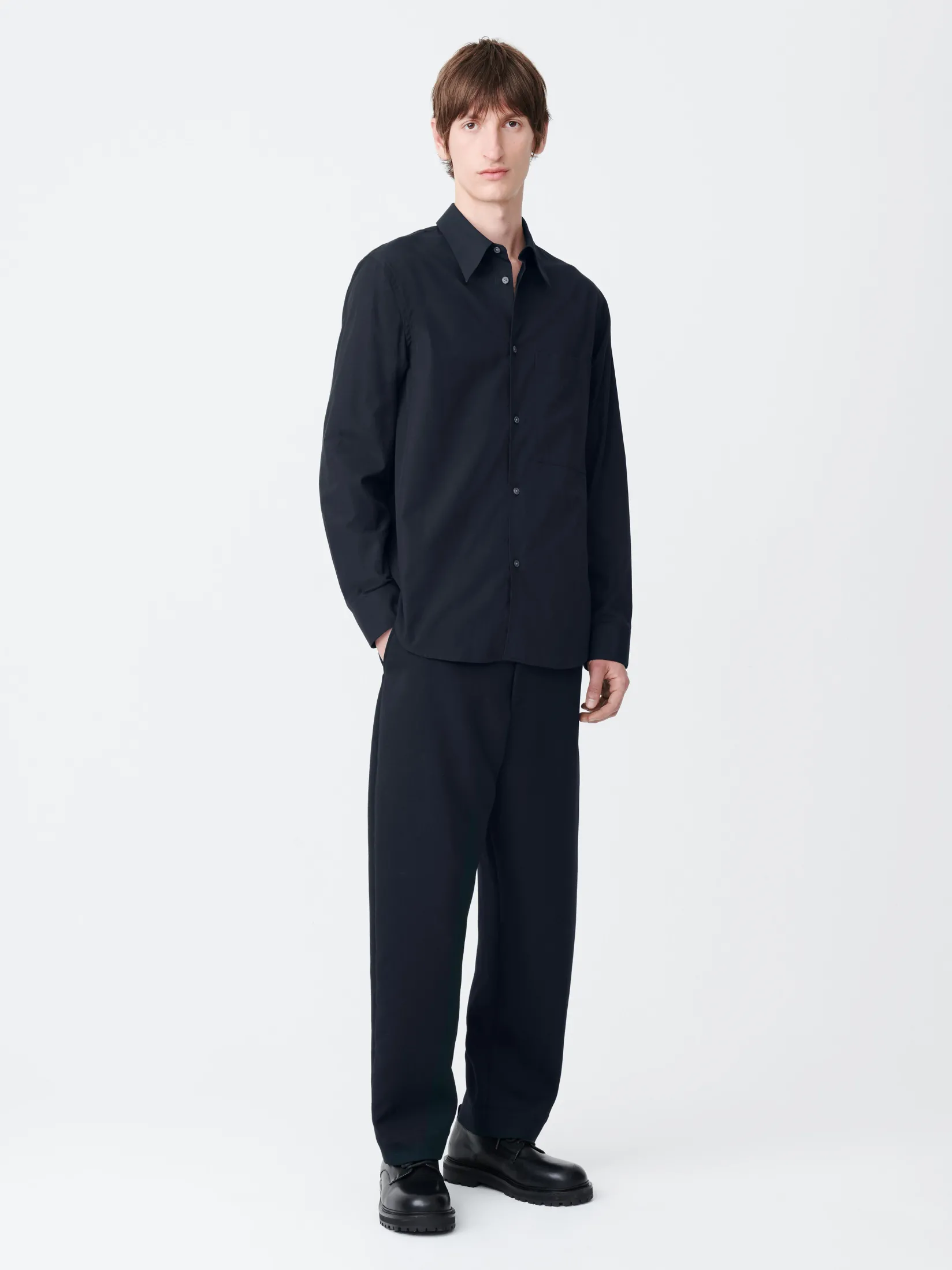 New Studio Nicholson Foxe Shirt Darkest Navy