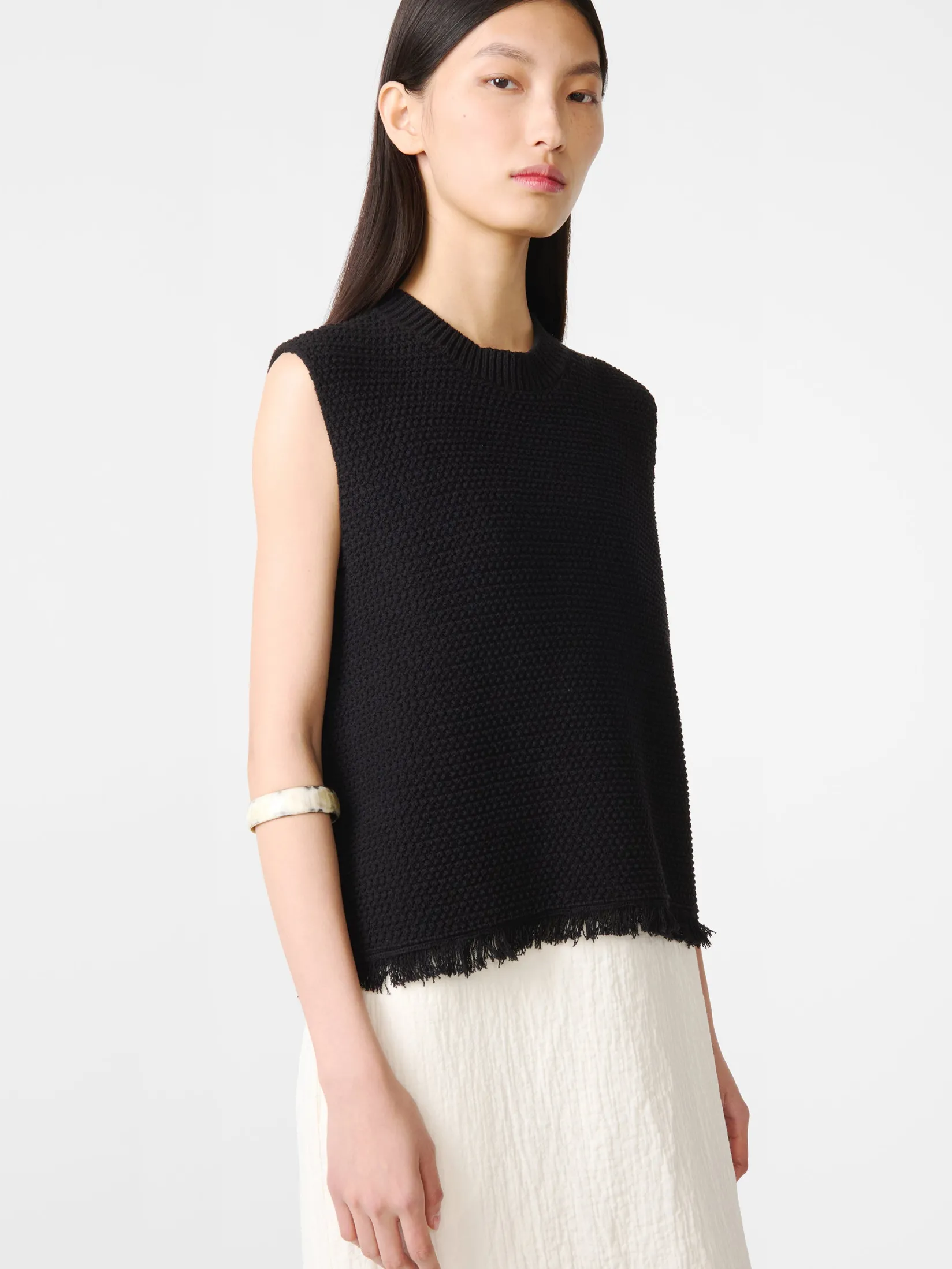 New Studio Nicholson Fray Knit Black