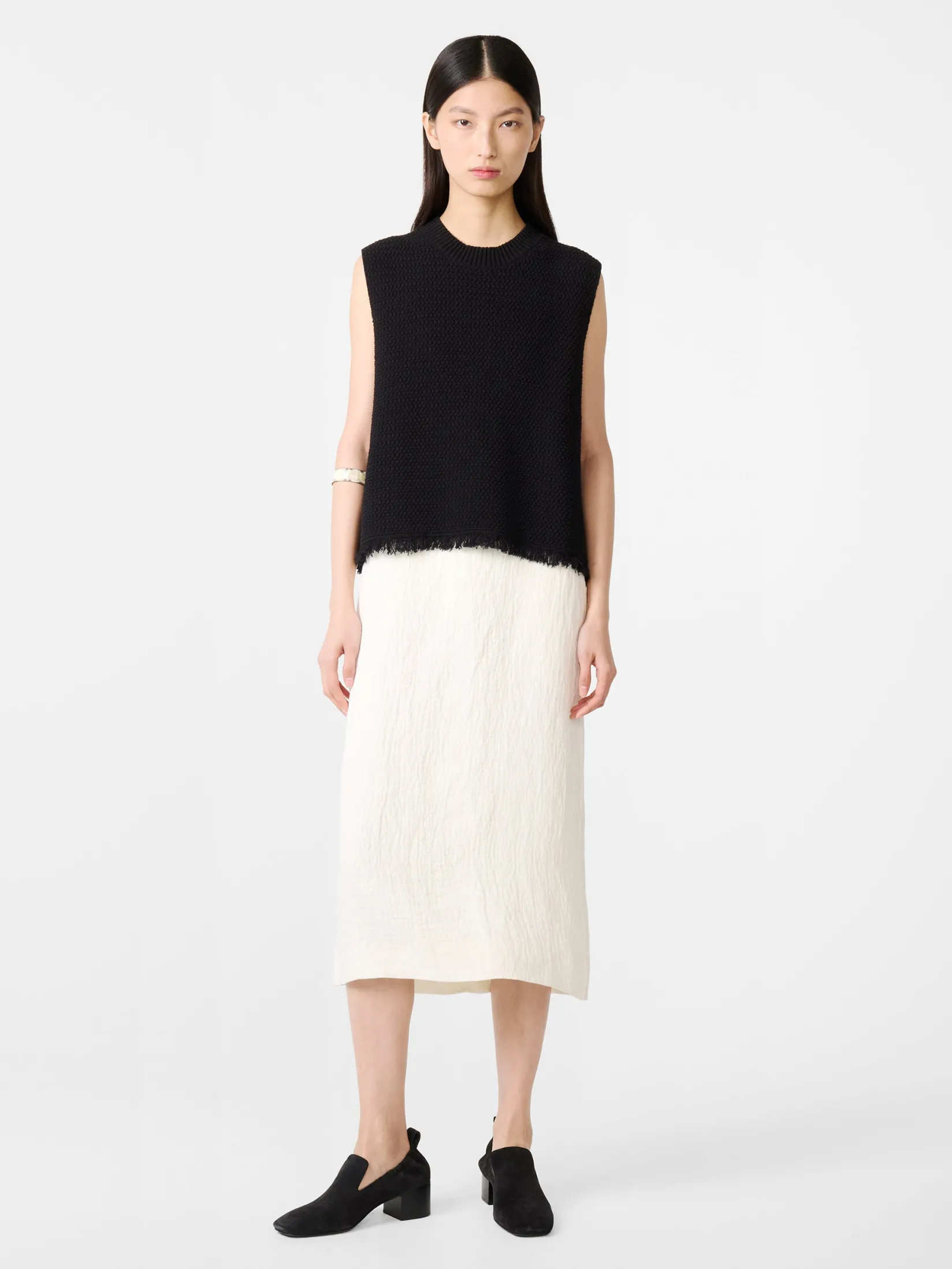 New Studio Nicholson Fray Knit Black