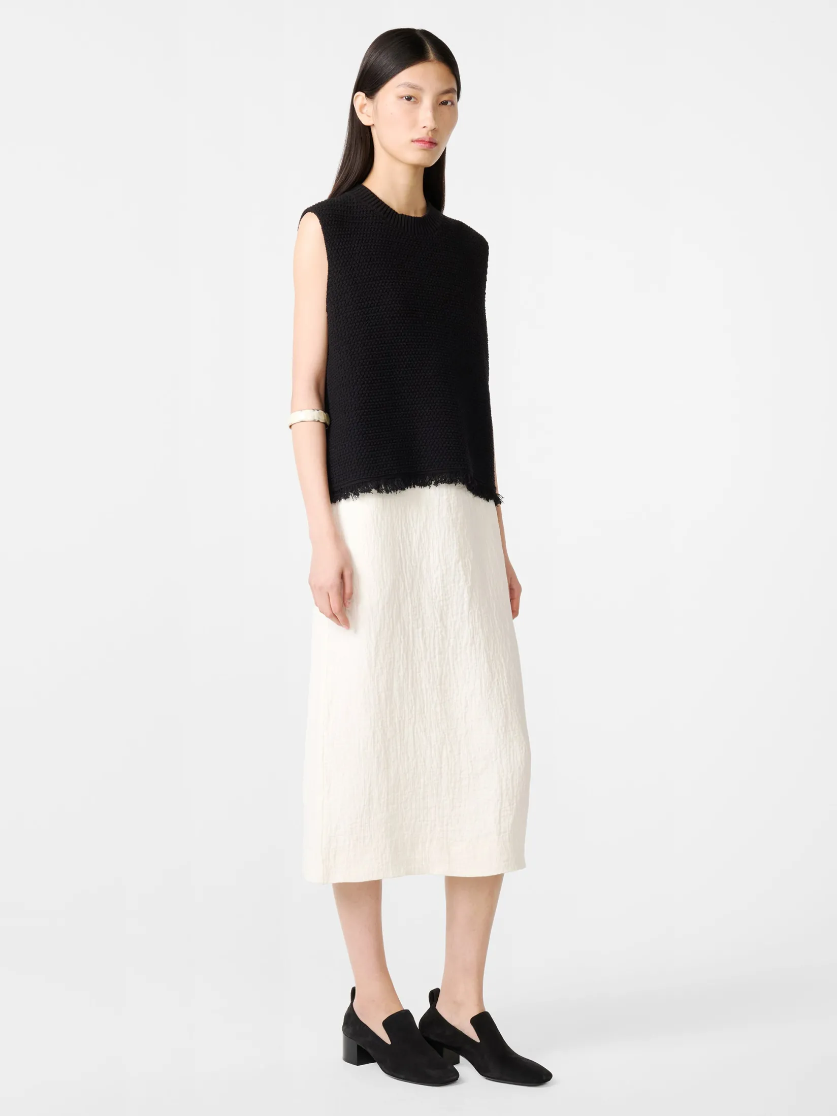New Studio Nicholson Fray Knit Black