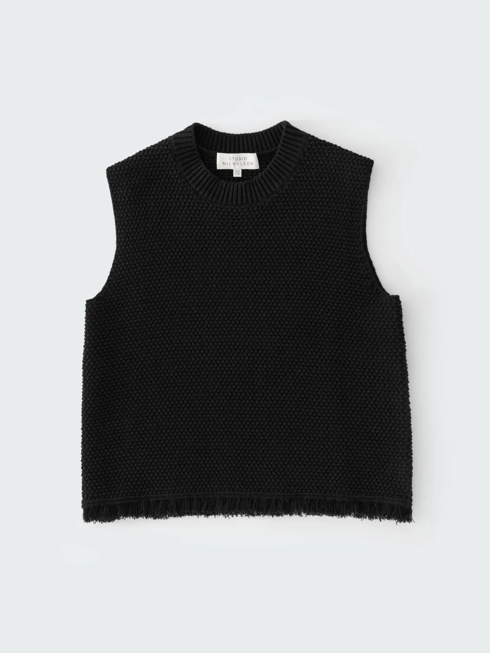 New Studio Nicholson Fray Knit Black