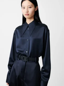 Sale Studio Nicholson Gable Shirt Black Ink