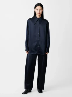 Sale Studio Nicholson Gable Shirt Black Ink
