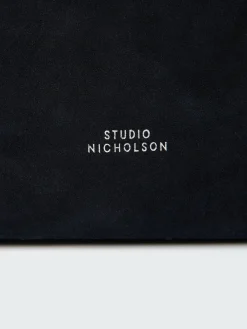 Outlet Studio Nicholson Hobo Type 2 Suede Bag Darkest Navy